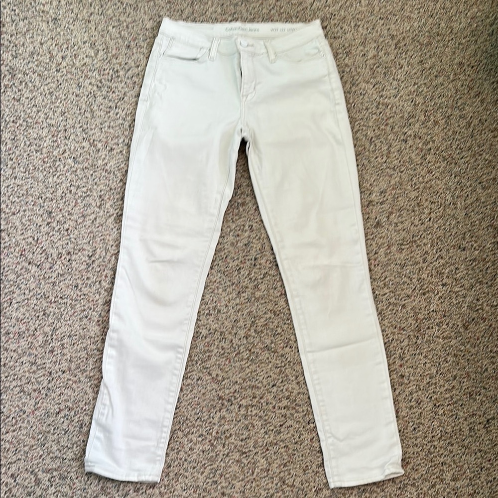 Calvin Klein White Skinny Jeans